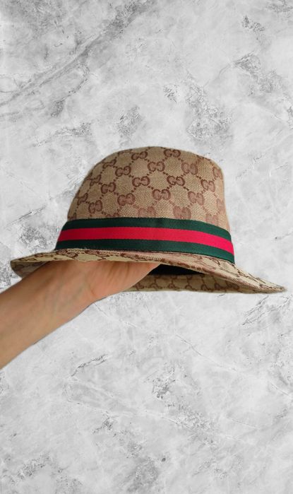 Панама Gucci GG monogram M унісекс чоловіча панама монограмна жіноча панамка кепка картуз