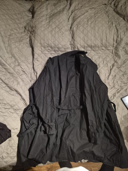 Fajny płaszcz czarny bawełna