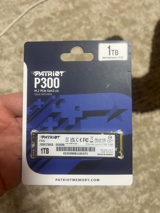 Накопичувач, диск ssd m2 Patriot P300 1Tb новий