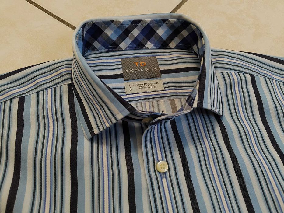 THOMAS DEAN USA - NOWA! z LOGO Koszula Męska rozmiar XL