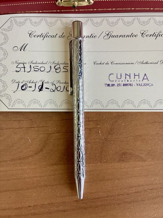 Esferográfica Cartier Original – com Certificado – mais oferta esferográfica Alexluca