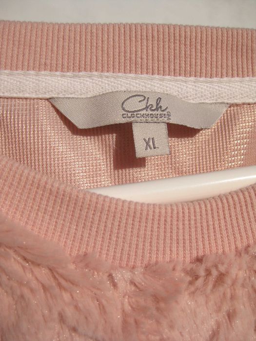 Пушистая меховая мягенькая красивая розовая кофточка Clockhouse C&A
