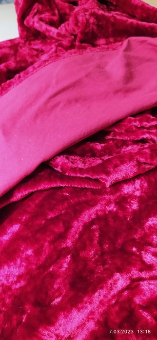 Zasłony narzuty welur prl