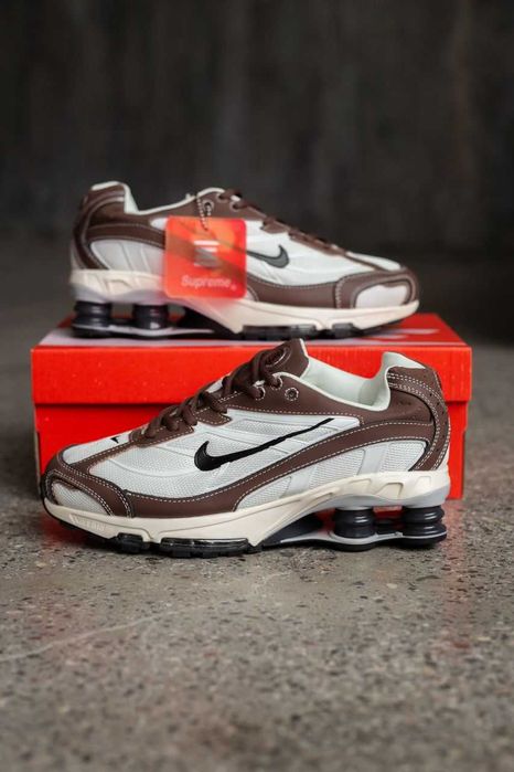 !SALE! Nike Shox Ride 2 Supreme White/Brown 37 38 39 40 41 42 43 44 45