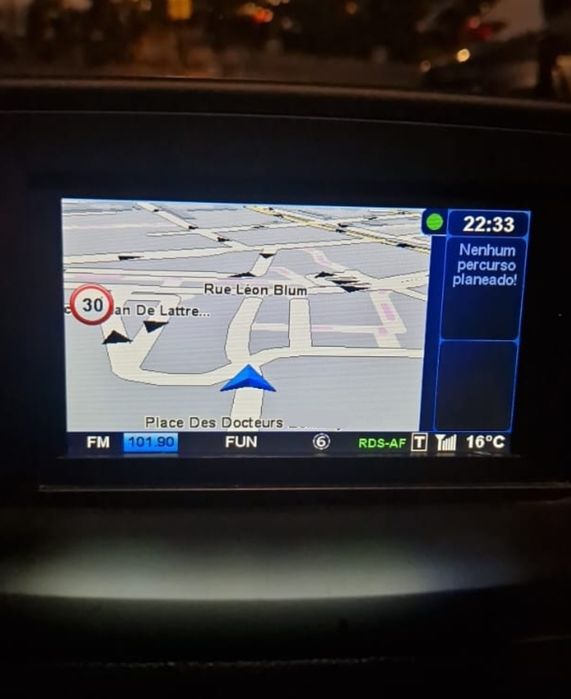 Relógio + Mapas 2026 para Renault Carminat Megane Clio Laguna Scenic Espace Fluence