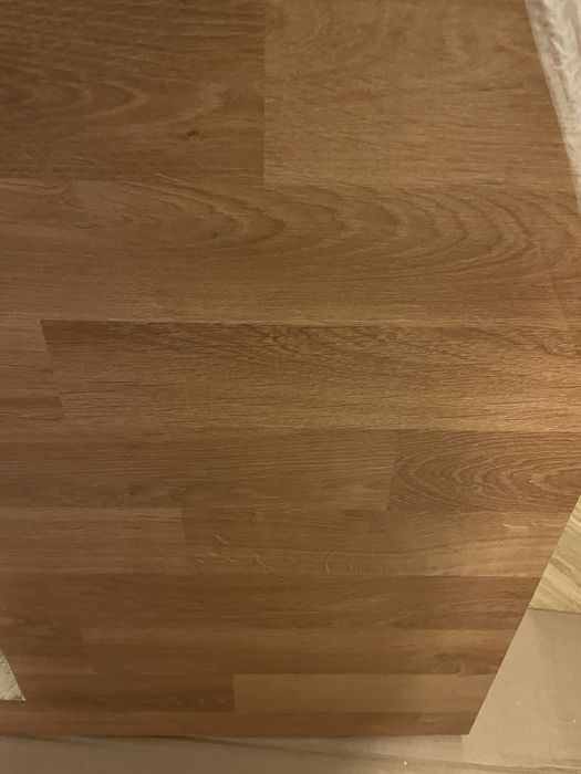 Ikea Saljan blat imitacja dębu z otworem na kuchenkę i zlewozmywakiem