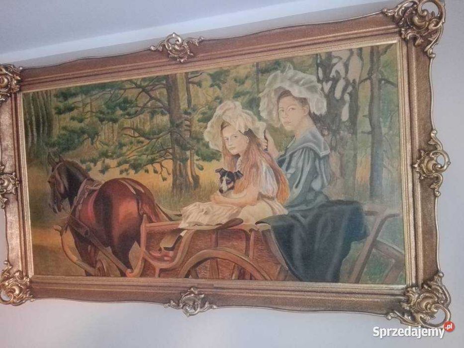 PORTRET CÓREK Magdaleny i Marii J. Wodyński 120 x 200 cm