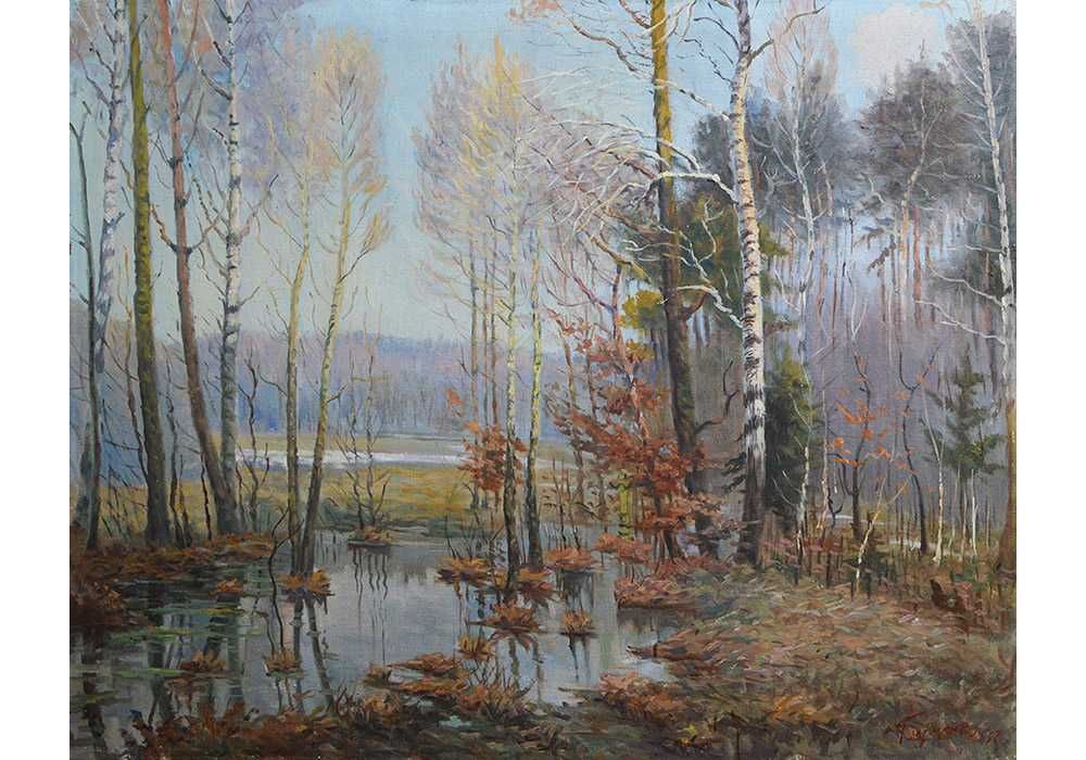 Глущенко Микола Петрович. Ліс. 1957 / олія*пол 90*75 см/ З експертизою