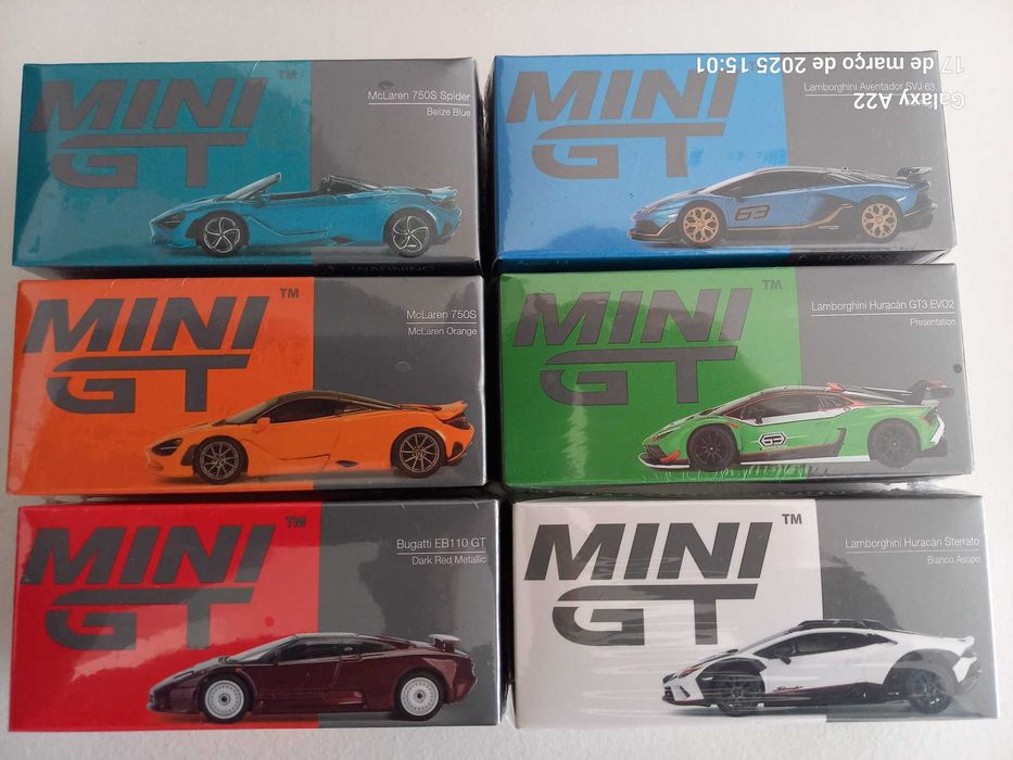 Mini GT 1/64 Miniaturas Colecionáveis Diecast - Varios Modelos