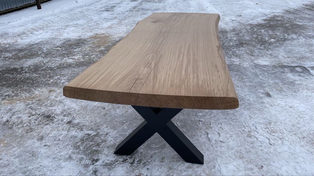 Stół dębowy, monolit 250x96 cm