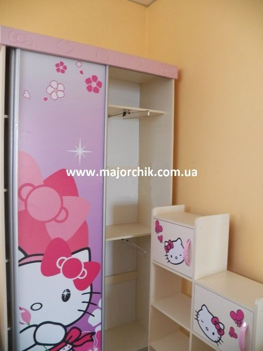 Ліжко дитяче з ящиками Хелло Китти Hello Kitty для дівчинки