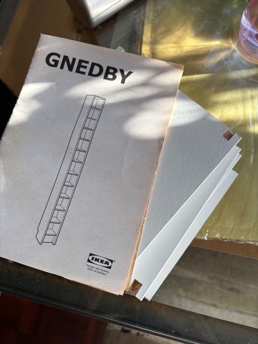 Prateleira Branca ikea- GNEBY (20x202 cm)