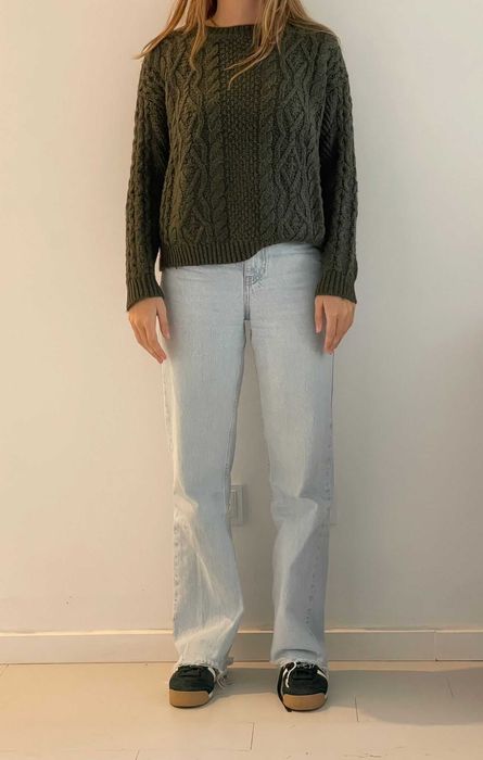 Camisola de malha verde Pepe Jeans