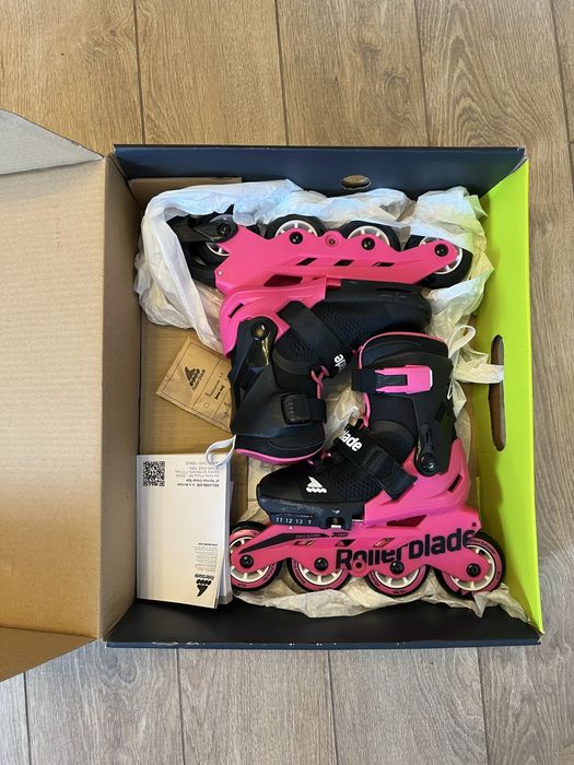 Дитячі ролики Rollerblade Microblade рожеві