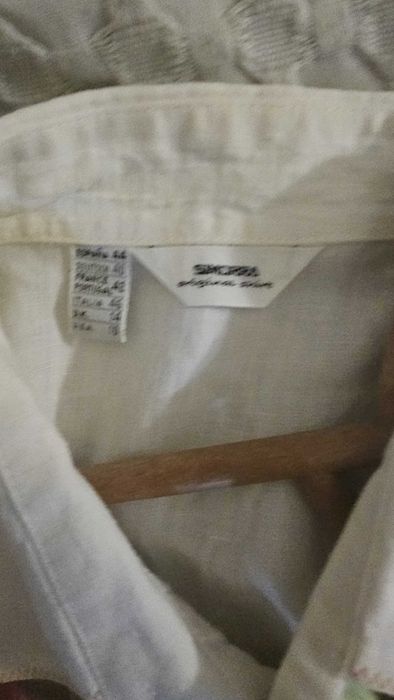 Camisa blusa sem mangas linho e seda