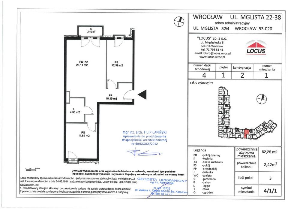 Piękny 3-pokojowy apartament przy Parku Krzyckim