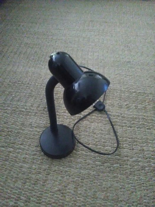 Candeeiro de secretária preto