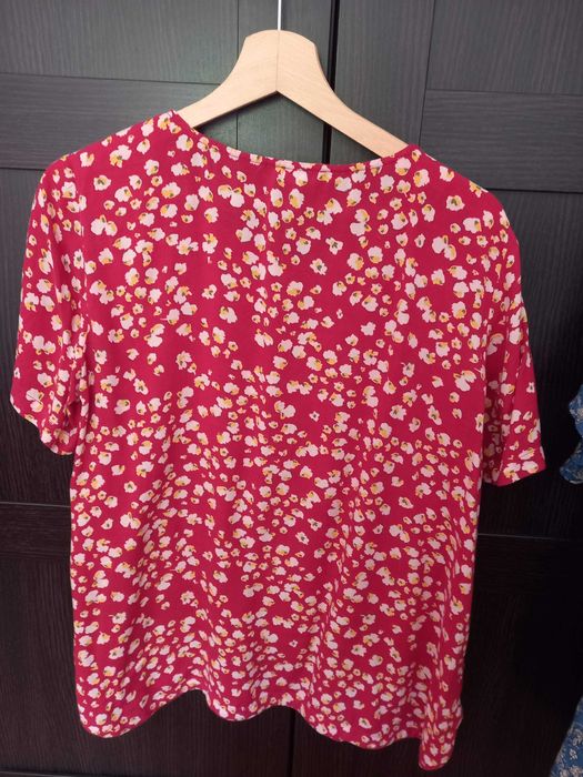 Blusa United Colors of Benetton, Tam L, vermelha (Portes incluídos)