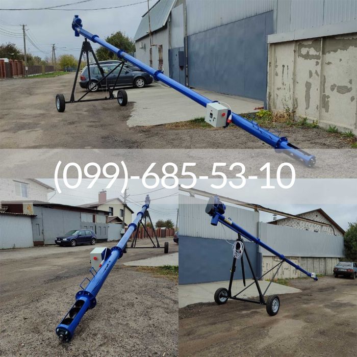 Транспортер для зерна. Шнековый погрузчик. Конвеєр гвинтовий Ф108х6