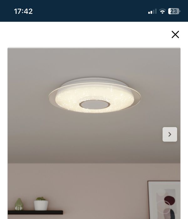 Plafond intensidade da luz ajustavel com comando
