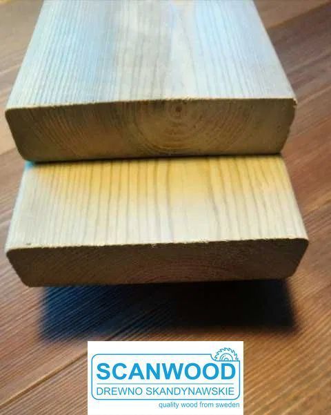 Deska Tarasowa Gładka Impregnowana ciśnieniowo NTR