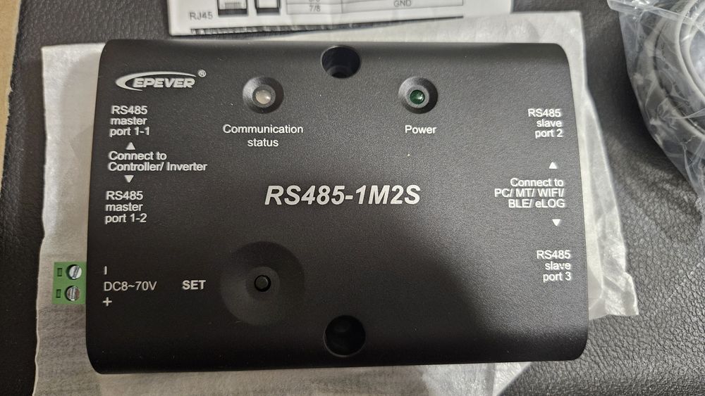 Nowy. Moduł rozdzielajacy sygnał RS485-1M2S polecany przez Epever