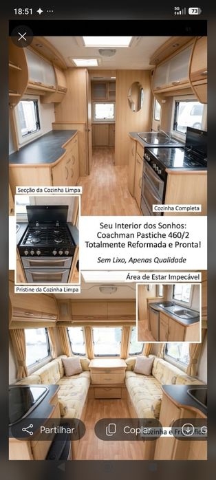 Coachman Pastiche 460/2 (2008) – Topo de Gama Autónomo | Truma Mover