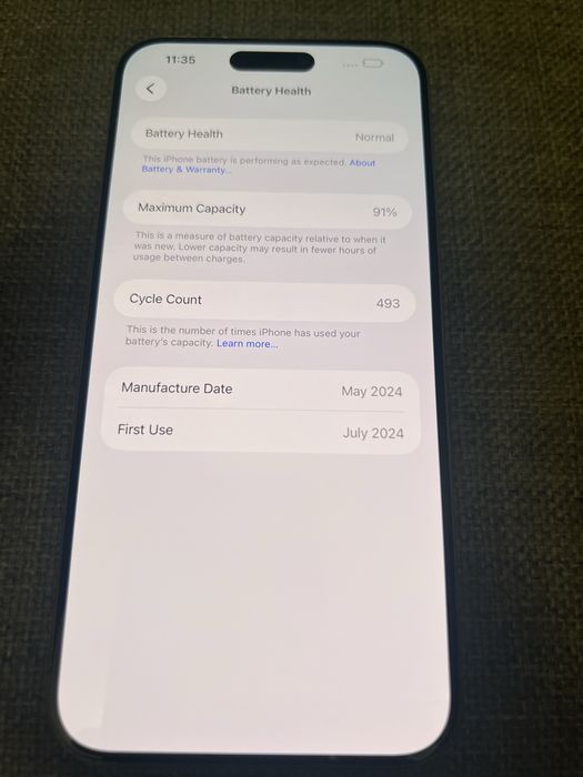 Iphone 15 pro max 256gb, 91% bateria, gwarancja