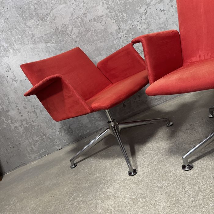 Zestaw designerskich foteli Knoll w stylu Bauhaus – proj. Brunner