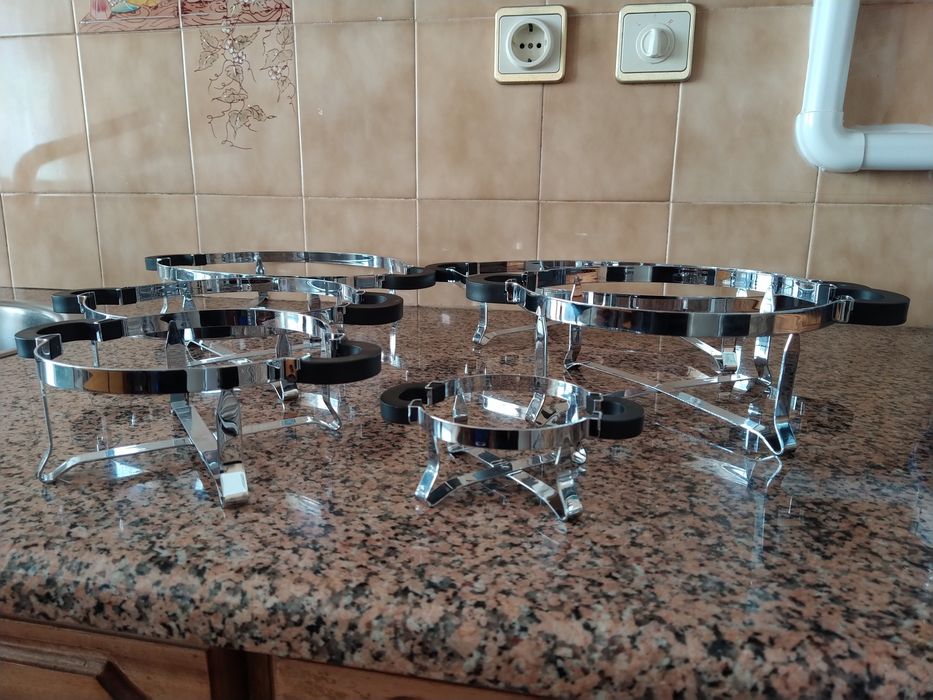 Bases com pegas para tachos taças travessas casa restaurante hotel