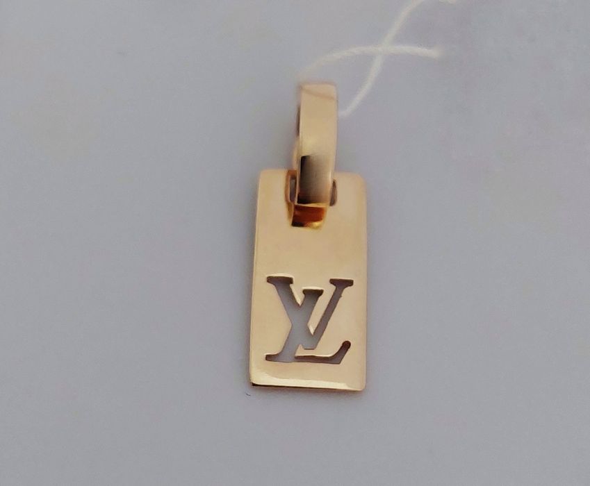 Золота підвіска світового бренду "LV" 585 проба нова