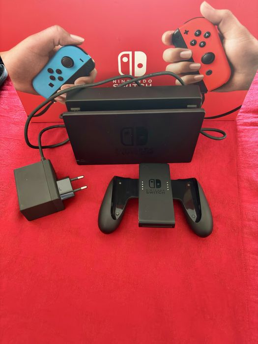 Nintendo Switch com jogos + cartão de 256gb