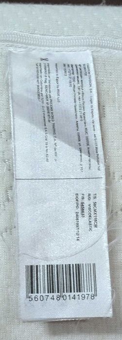 Colchão para bebé ZY Baby Viscoelástico (60cm x 120cm)