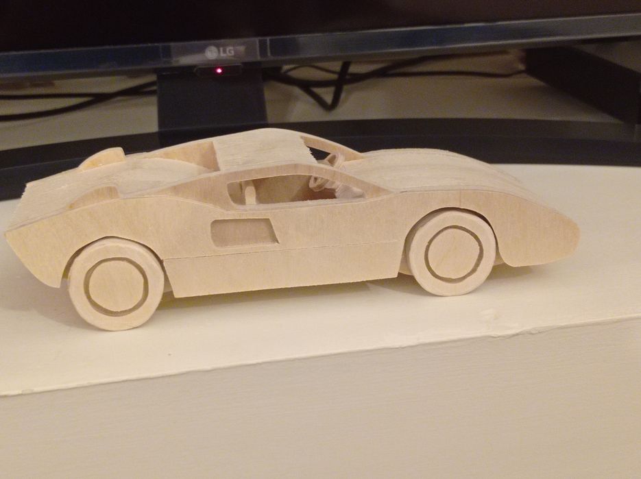 Carrinho de Brincar - Artesanato Premium - Ford GT