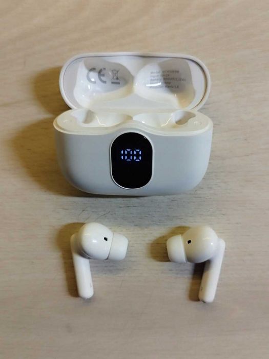 Słuchawki Bezprzewodowe Białe Manta Rytmo Pro Anc Enc Tws Douszne