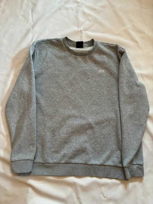 Bluza crewneck oakley męska szara Logo boxy rozmiar L