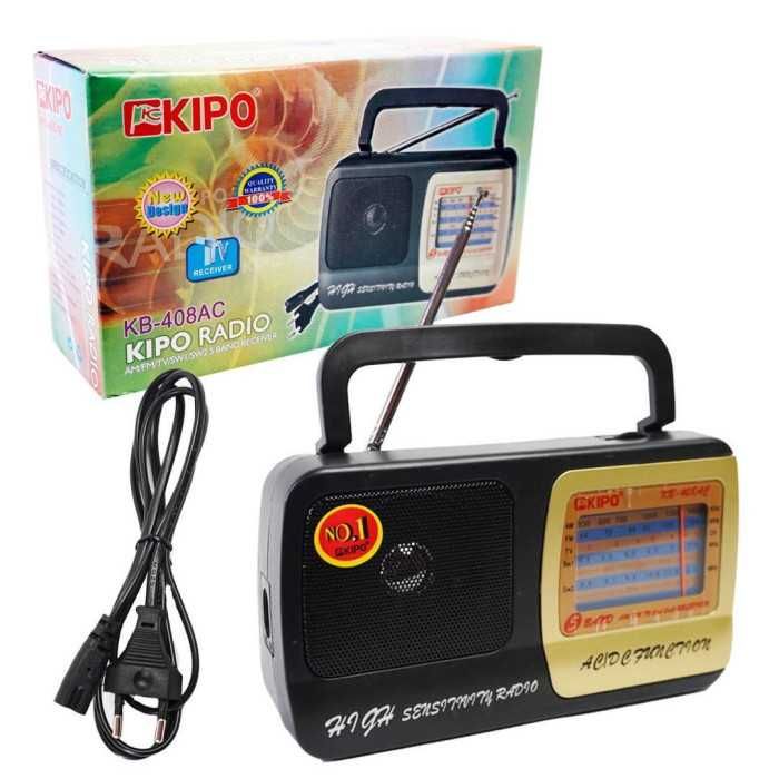 Радиоприёмник Kipo KB-408AC радио, радіоприймач FM, есть опт