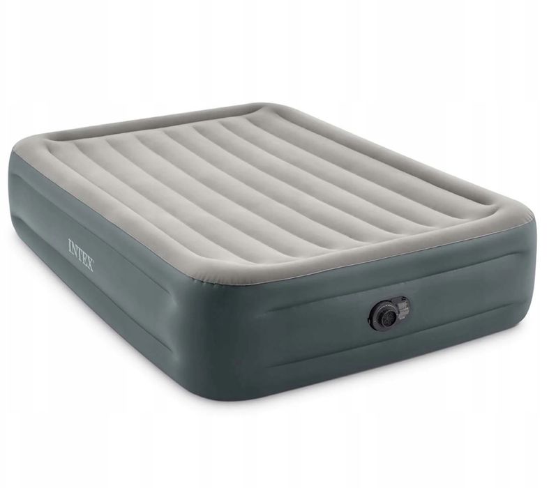 Materac Dmuchany Turystyczny z Pompką INTEX 203x152x46 Duży Prezent