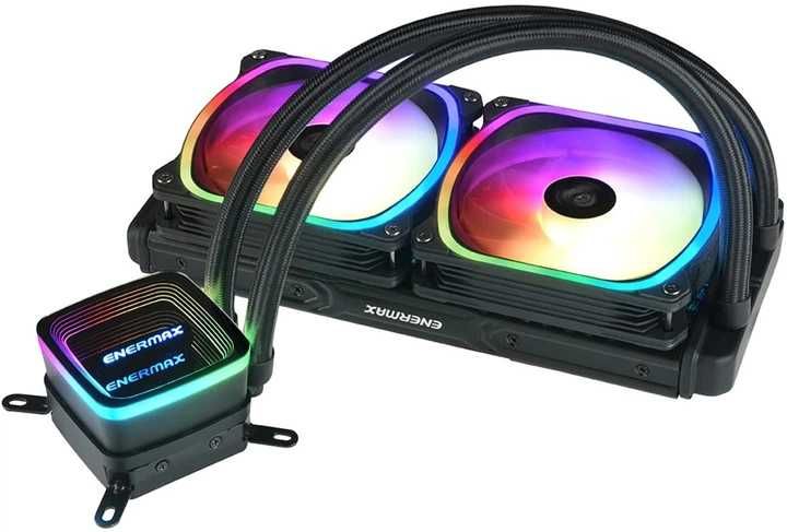 Система рідинного охолодження Enermax AquaFusion 120mm/240mm Black кріплення під AM5/AM4, LGA1700/1851 Core Ultra