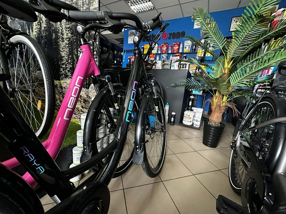 Rower Elektryczny Miejski NEON RAYA 28 -Mocny silnik - ACTIVE ZONE