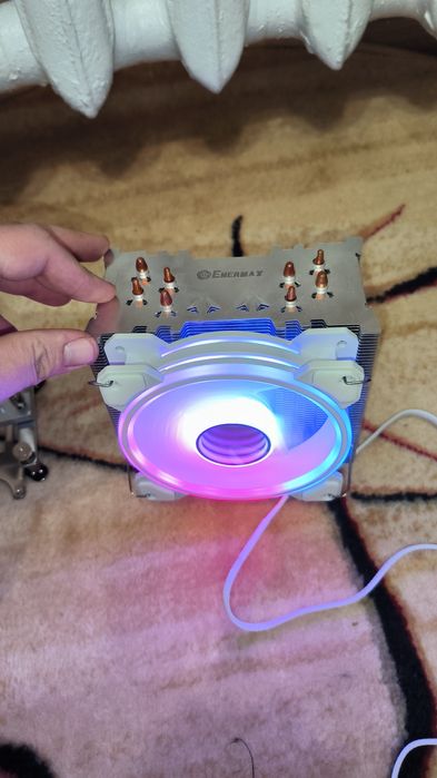 Enermax ETS-T40-TB 120 мм. White ARGB – Потужна башта 4 трубок (Intel)