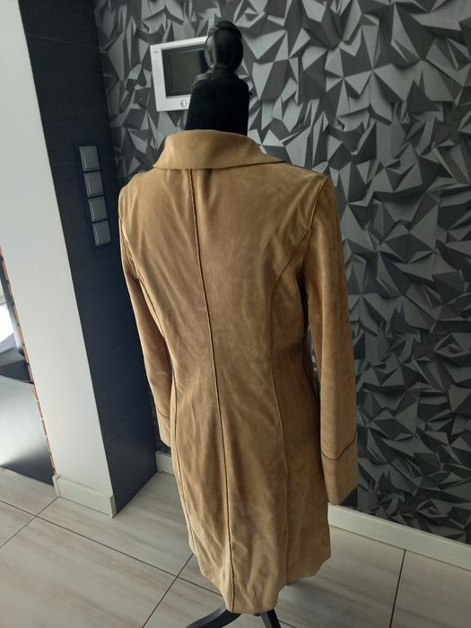 Elegancki płaszczyk zamszowy/jelonek Fashion XiuXian odM-L.