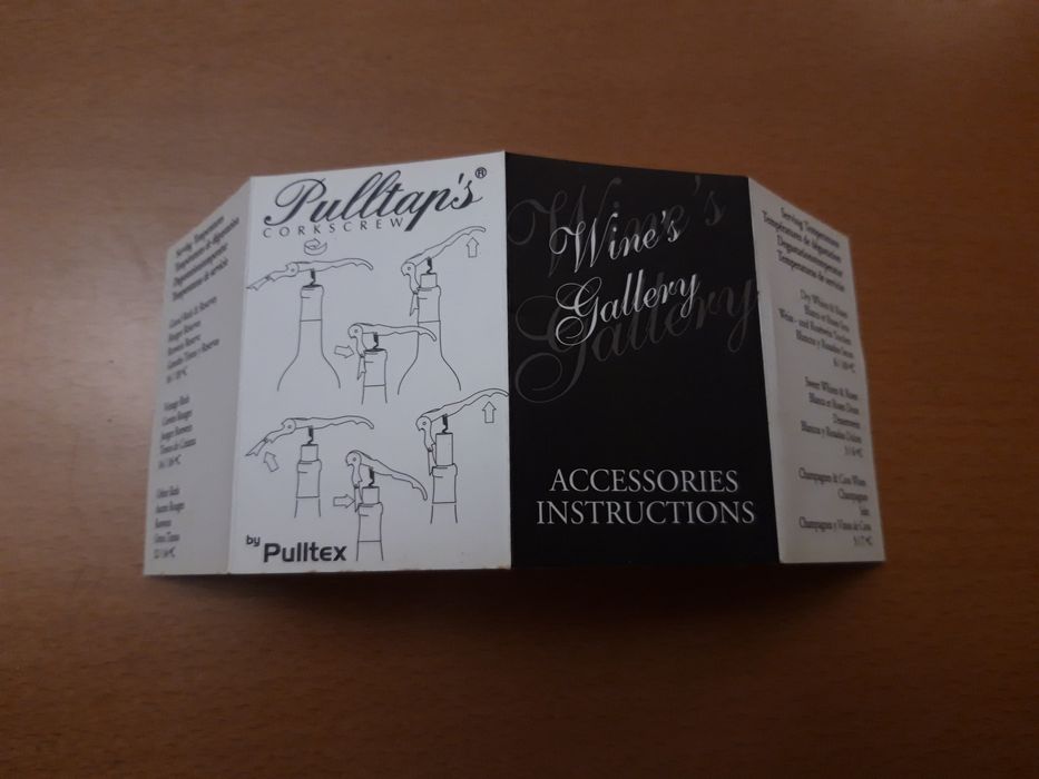 Caixa com instrumentos para vinho TERMOVINO