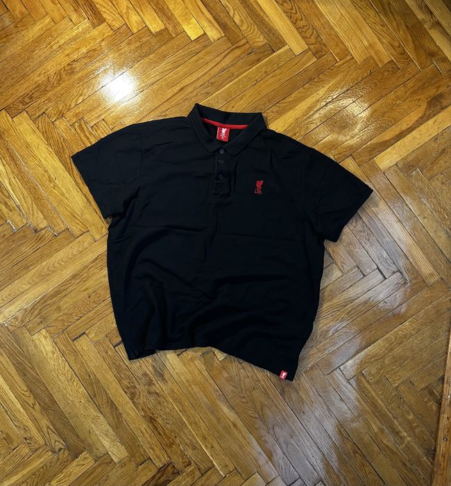 (L) LIVERPOOL Черная футболка поло nike найк ливерпуль ліверпуль