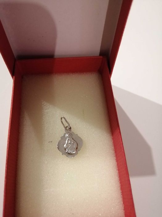 Medalik srebrny komunia święta