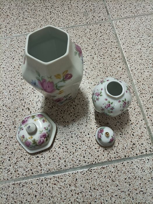 Potes com flores