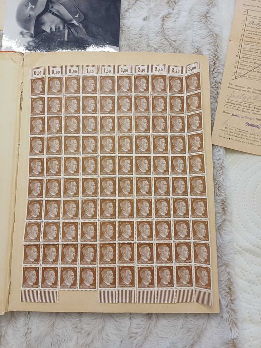 Znaczki pocztowe III Rzesza, Adolf Hitler, oryginał.