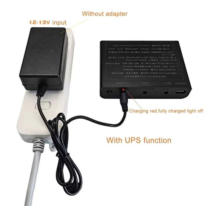 Павербанк [12v] [ДБЖ / UPS] для роутера/модема/оптоволокна [21000mAh]