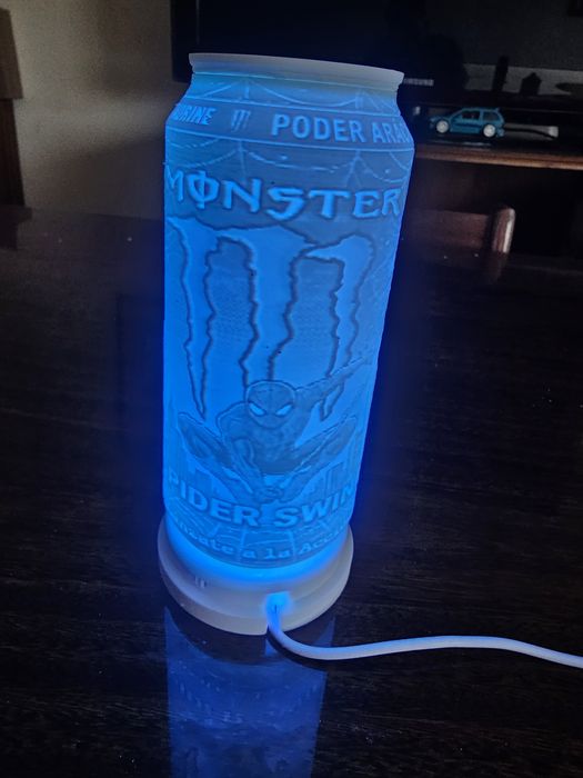 Lampada Monster Energy edição Spider man