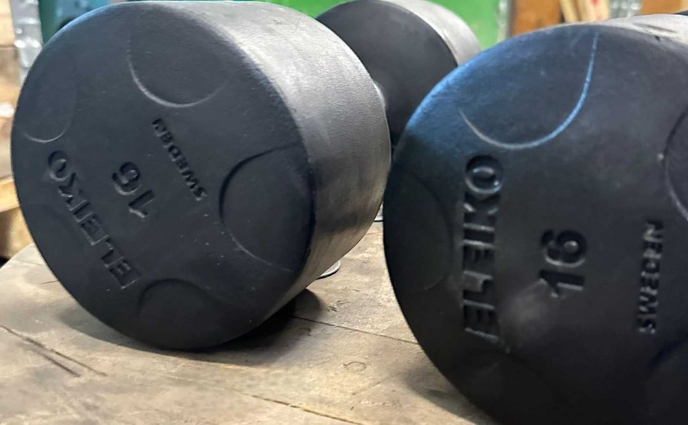 Hantle poliuretanowe Eleiko Vulcano 2x16 kg, wyprzedaż